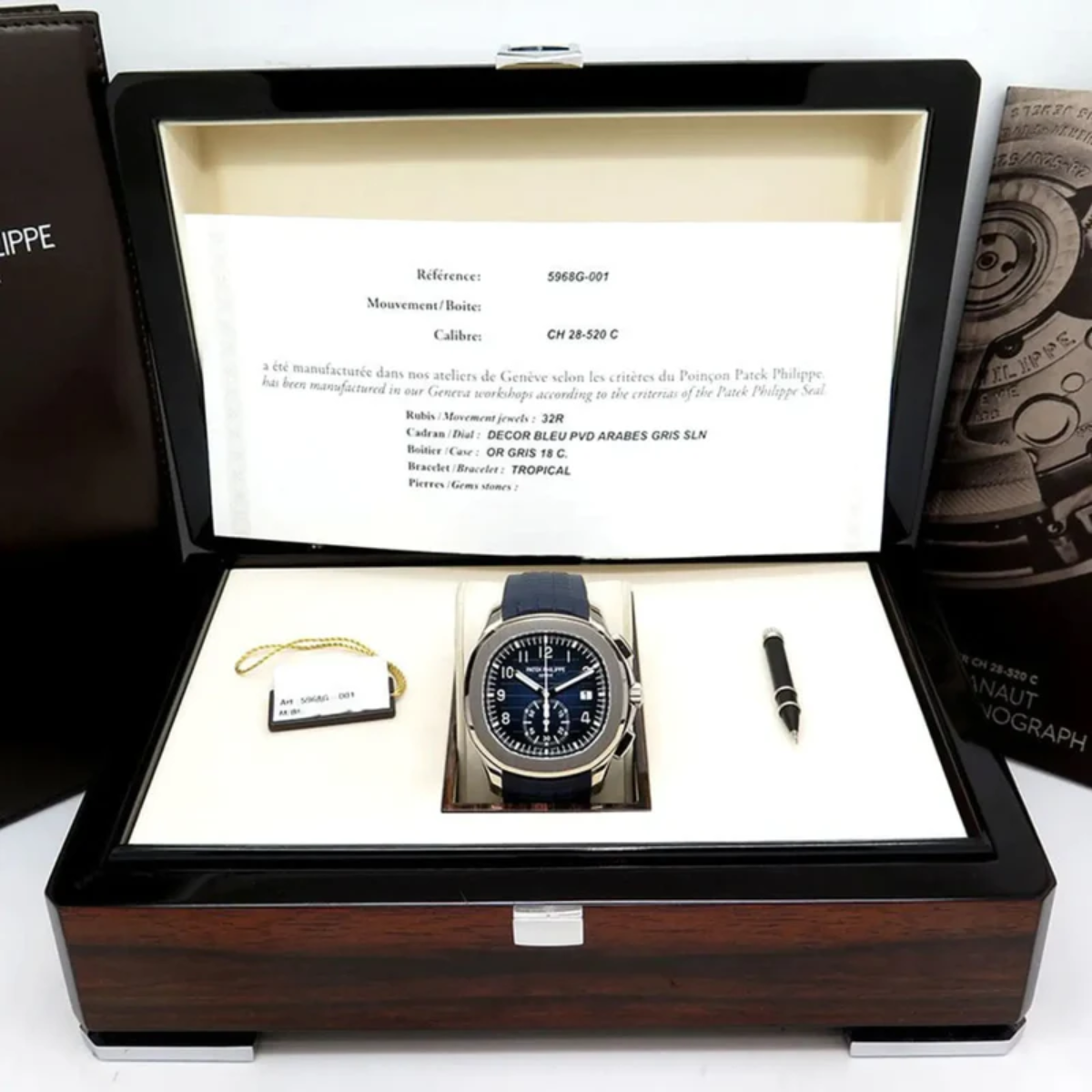 Certificate - Patek Philipp Aquanaut Watch